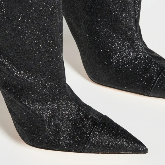 Good AmericanSlouchy Over The Knee Boots Black Glitter (NEW WITH BOX) - Picture 2 of 7